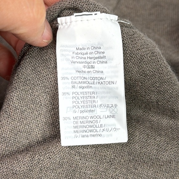 J. Crew Mercantile Brown Wool Blend Vneck Sweater Medium - Picture 8 of 10